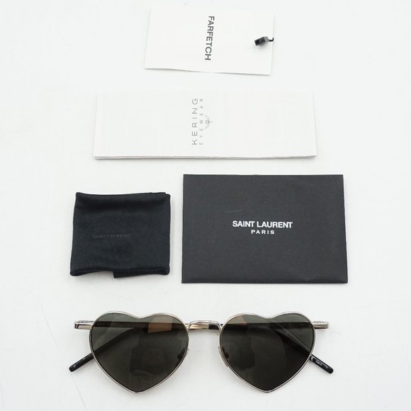 Yves Saint Laurent Accessories - New Yves Saint Laurent New Wave Loulou Heart Shaped Sunglasses